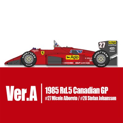 画像1: MFH 1/12 フェラーリ 156/85 Ver.A 1985 カナダGP