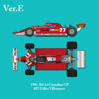 画像1: MFH 1/12 フェラーリ 126CK Ver.E 1981 カナダGP レインタイヤ仕様