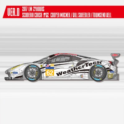 画像1: MFH 1/24 フェラーリ 488 GTE Ver.D 2017 LM Scuderia Corsa