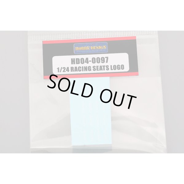 ホビーデザイン HD04-0097 1/24 レーシング シート ロゴ デカール