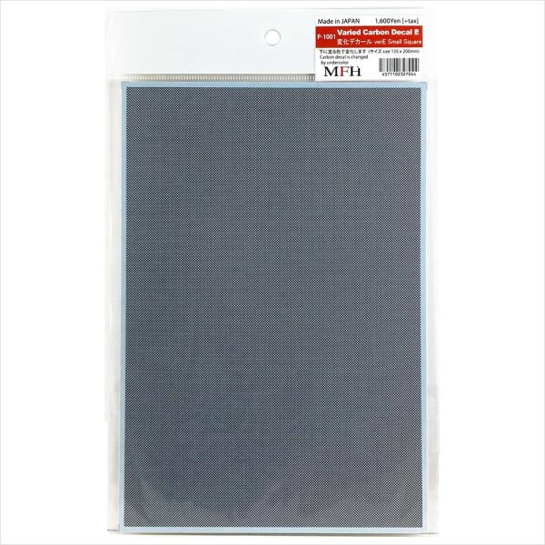 モデルファクトリーヒロ MFH P-1001 変化カーボンデカール Ver.E スクエア・カーボン S