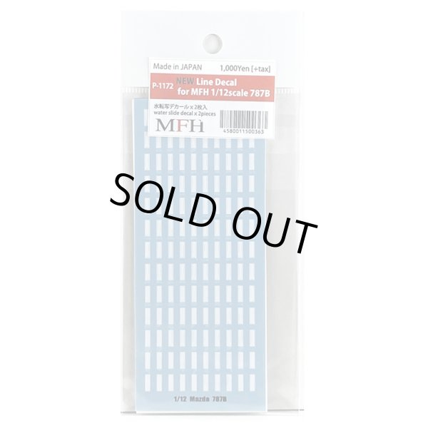 モデルファクトリーヒロ MFH P-1172 1/12 マツダ 787B NEWラインデカール