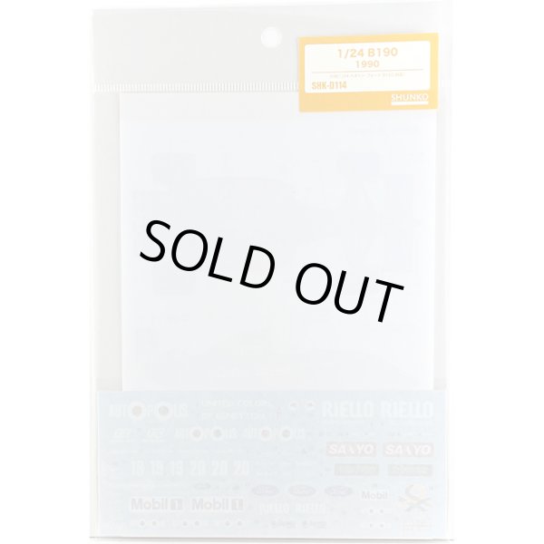 SHUNKO MODELS シュンコウ SHK-D114 1/24 ベネトン B190 1990 デカールセット ハセガワ対応