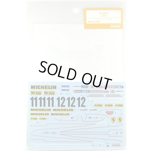 SHUNKO MODELS SHK-D174 1/20 312T3 デカールセット