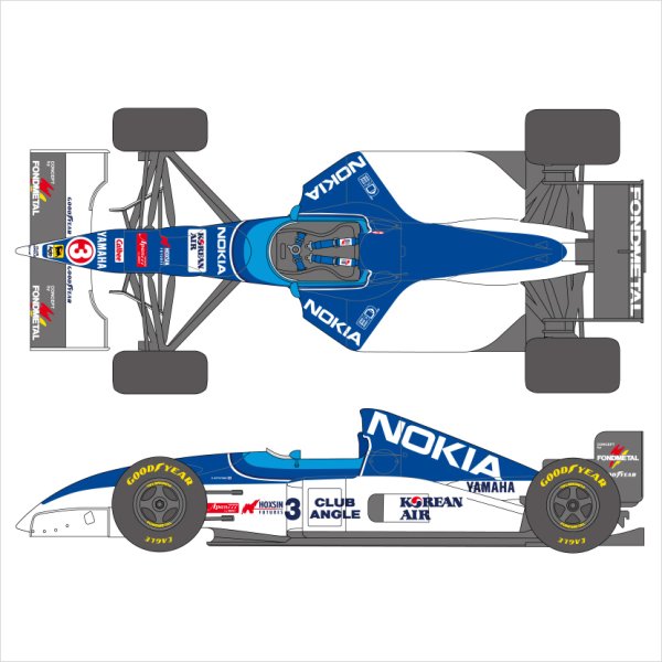 SHUNKO MODELS シュンコウモデル SHK-D222 1/20 ティレル ヤマハ T023 デカールセット タミヤ対応