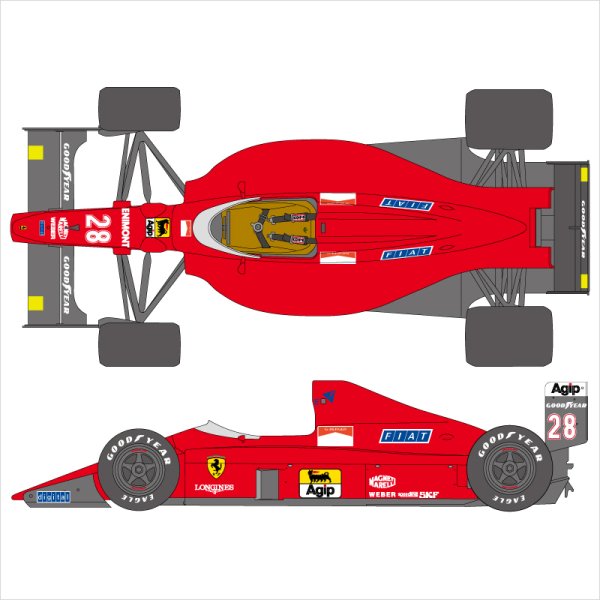 SHUNKO MODELS シュンコウモデル SHK-D223 1/20 フェラーリ F189 1989 デカールセット タミヤ対応