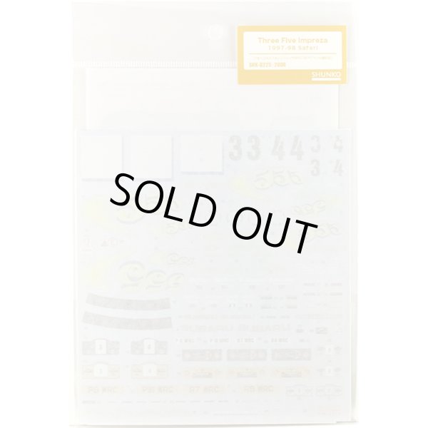 SHUNKO MODELS SHK-D225 1/24 スリーファイブインプレッサ 1997-98サファリ デカールセット