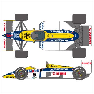 SHUNKO 1/20 ウィリアムズ FW11 1986 デカールセット タミヤ対応