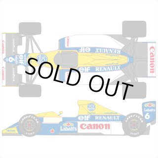 SHUNKO 1/20 ウイリアムズ FW13B デカールセット タミヤ対応