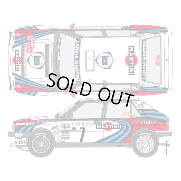 SHUNKO MODELS シュンコウモデル SHK-D322B 1/24 マルティニ ランチア デルタ 16v 1990 モンテカルロ デカールセット ハセガワ対応