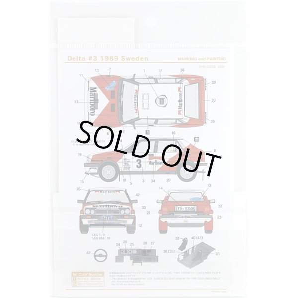 シュンコモデル SHK-D328 1/24 デルタ#3 1989スウェーデン デカールセット