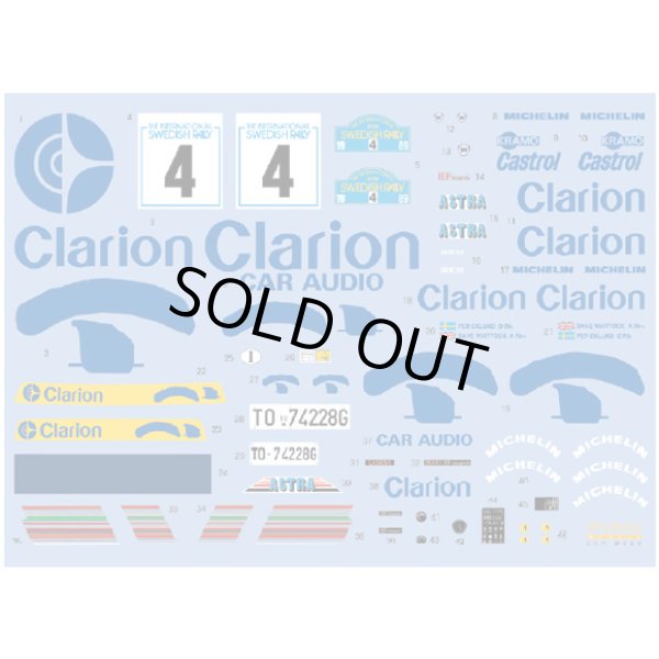 シュンコモデル SHK-D329 1/24 クラリオンデルタ 1989スウェーデン デカールセット