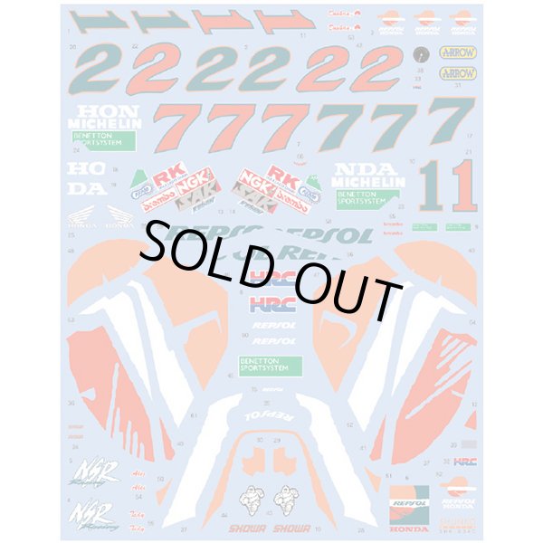 SHUNKO MODELS シュンコモデル SHK-D340 1/12 レプソルNSR500 1997 デカールセット