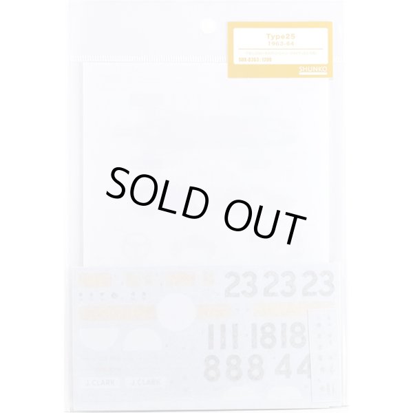 SHUNKO MODELS シュンコモデル SHK-D363 1/20 タイプ25 1963-64 デカールセット