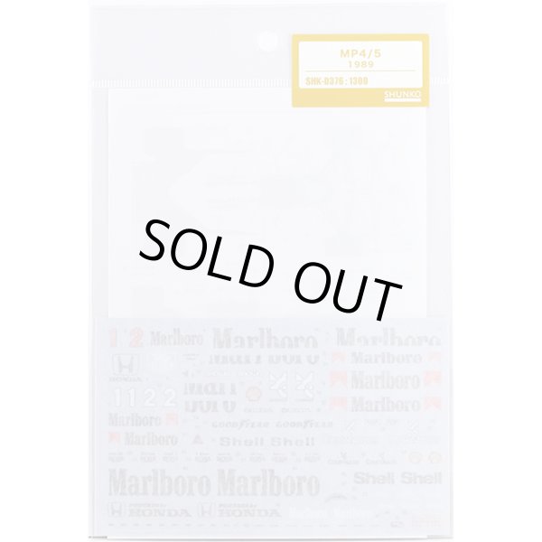 SHUNKO MODELS シュンコモデル SHK-D376 1/20 マクラーレン MP4/5 デカールセット フジミ対応