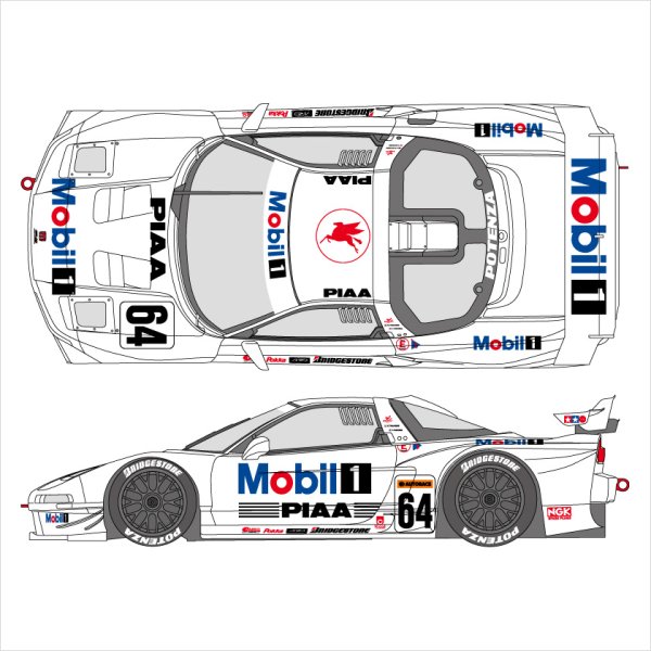 SHUNKO MODELS シュンコウモデル SHK-D391 1/24 モービル1 NSX 1998 デカールセット タミヤ対応