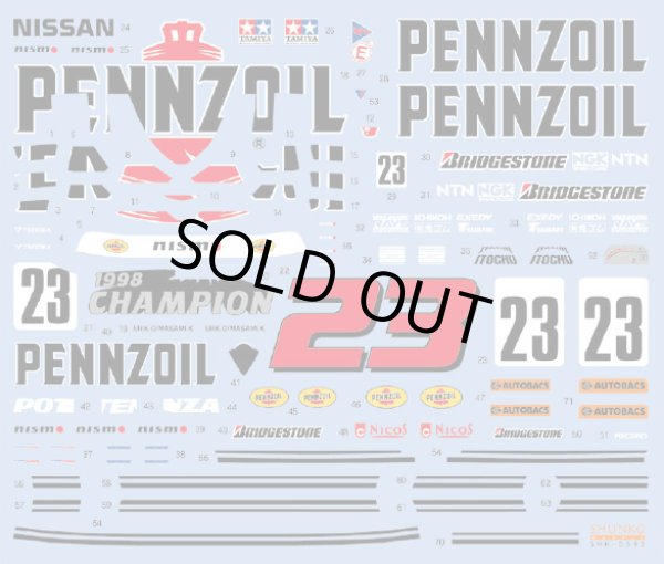 SHUNKO MODELS シュンコウモデル SHK-D393 1/24 ペンズオイル GT-R R33 1998 デカールセット タミヤ対応