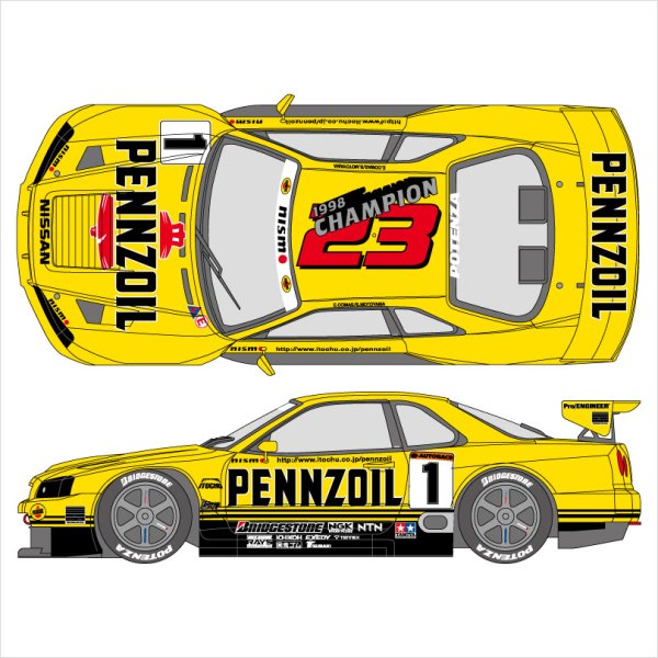 SHUNKO MODELS シュンコウ SHK-D394 1/24 ペンズオイル スカイライン GT-R R34 1999 デカールセット タミヤ対応