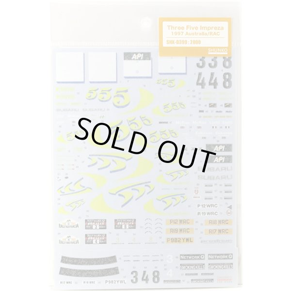 SHUNKO MODELS シュンコモデル SHK-D399 1/24 スリーファイブ インプレッサ WRC 1997 オーストラリア/RAC デカールセット タミヤ対応