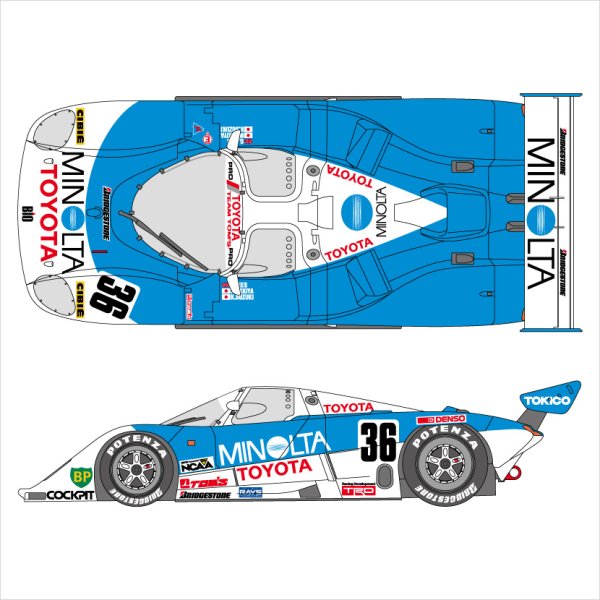 SHUNKO MODELS シュンコウモデル SHK-D407 1/24 ミノルタ トヨタ 88C-V 1988 デカールセット タミヤ対応
