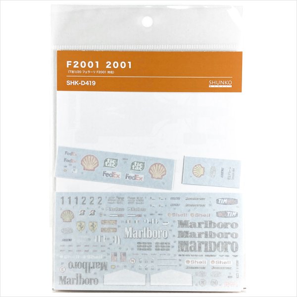 SHUNKO MODELS シュンコウモデル SHK-D419 1/20 フェラーリ F2001 デカールセット タミヤ対応