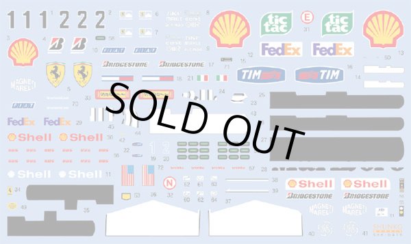 SHUNKO MODELS シュンコウモデル SHK-D419 1/20 フェラーリ F2001 デカールセット タミヤ対応