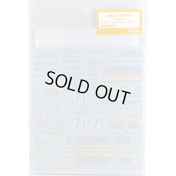 SHUNKO MODELS シュンコウ SHK-D423B 1/24 アップル ポルシェ 935K3 1980 LM デカールセット nunu対応