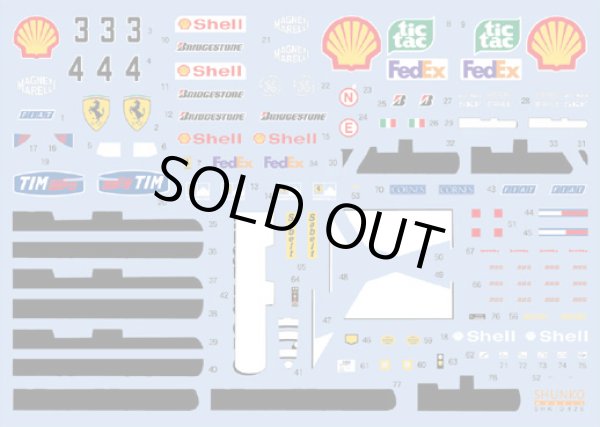 SHUNKO MODELS シュンコウ SHK-D426 1/20 フェラーリ F1-2000 デカールセット タミヤ対応