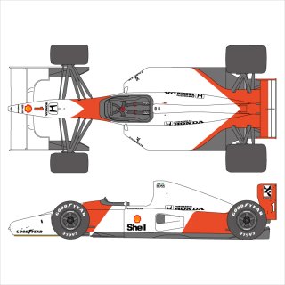 SHUNKO 1/20 マクラーレン MP4/7 デカールセット タミヤ対応