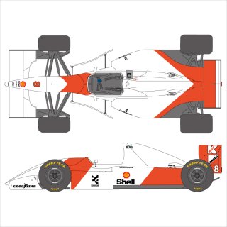 SHUNKO 1/20 マクラーレン MP4/8 デカールセット タミヤ対応