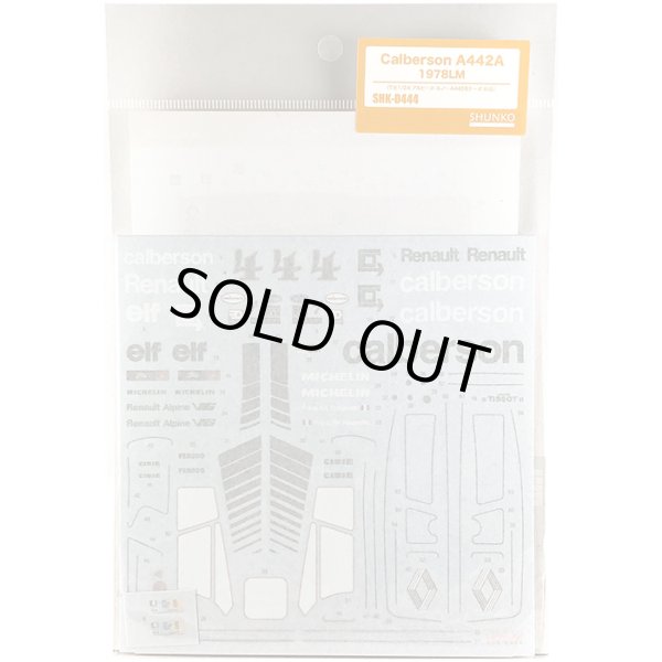 SHUNKO MODELS シュンコウ SHK-D444 1/24 カルベルソン アルピーヌ ルノー A442A 1978 LM デカールセット タミヤ対応