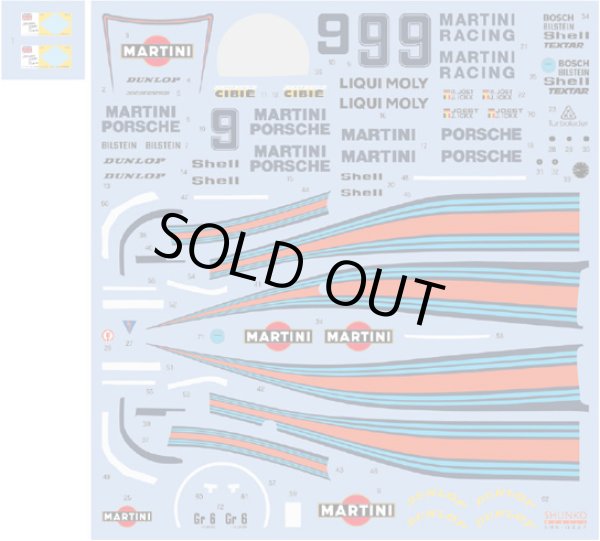 SHUNKO MODELS シュンコウ SHK-D447 1/24 マルティニ ポルシェ 908/80 1980 LM デカールセット タミヤ対応
