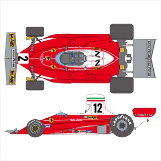 SHUNKO 1/12 フェラーリ 312T 1975-76 デカール タミヤ対応