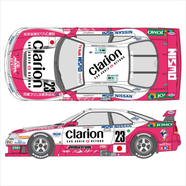 SHUNKO MODELS シュンコウ SHK-D495 1/24 ニスモ クラリオン GT-R LM 1995 デカールセット タミヤ対応