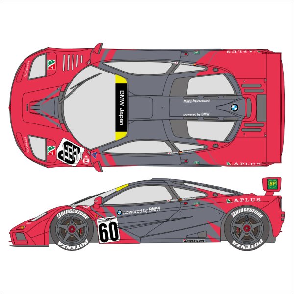 SHUNKO MODELS シュンコウモデル SHK-D511 1/24 マクラーレンF1 GTR 1996 JGTC デカールセット フジミ対応