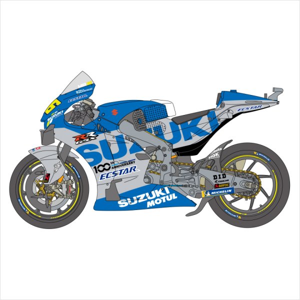 SHUNKO MODELS シュンコウモデル SHK-D515 1/12 チーム スズキ エクスター GSX-RR 2020 オプションデカールセット タミヤ対応