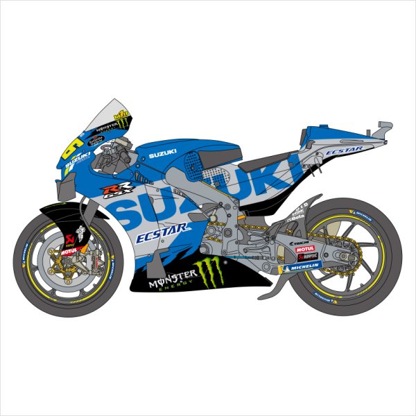 SHUNKO MODELS シュンコウモデル SHK-D516 1/12 チーム スズキ エクスター GSX-RR 2021 デカールセット タミヤ対応