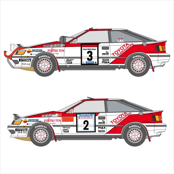 SHUNKO MODELS シュンコウモデル SHK-D519 1/24 セリカ ST165 1990サファリ/アクロポリス デカールセット BEEMAX ビーマックス対応