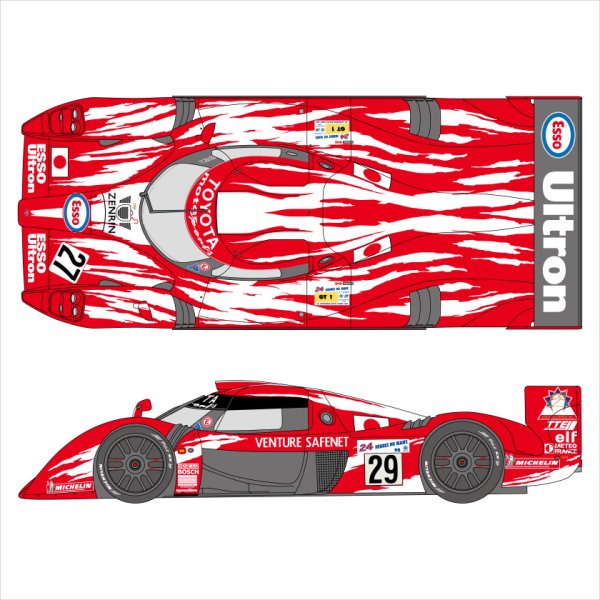 SHUNKO MODELS シュンコウモデル SHK-D520 1/24 トヨタ GT-One TS020 1998LM デカールセット タミヤ対応