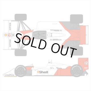 SHUNKO 1/12 マクラーレン MP4/4 1988モナコ オプションデカール