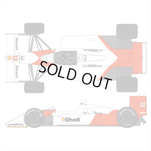 SHUNKO MODELS シュンコウモデル SHK-D521 1/12 マクラーレン MP4/4 1988モナコ オプションデカールセット BEEMAX ビーマックス対応