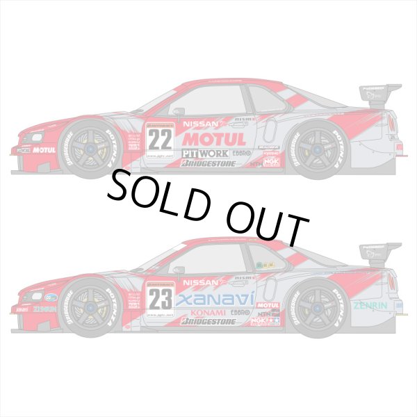 SHUNKO MODELS シュンコウモデル SHK-D523 1/24 ザナヴィ&モチュール GT-R R34 2003 デカールセット タミヤ対応