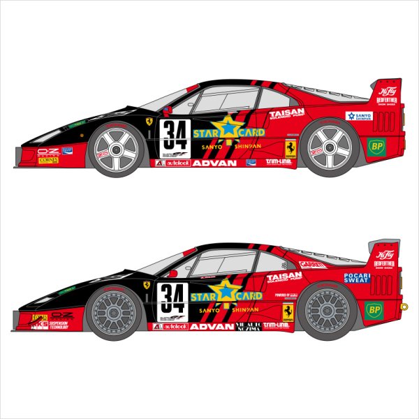 SHUNKO MODELS シュンコウモデル SHK-D528 1/24 スターカードF40 #34 1994-95 デカールセット タミヤ対応