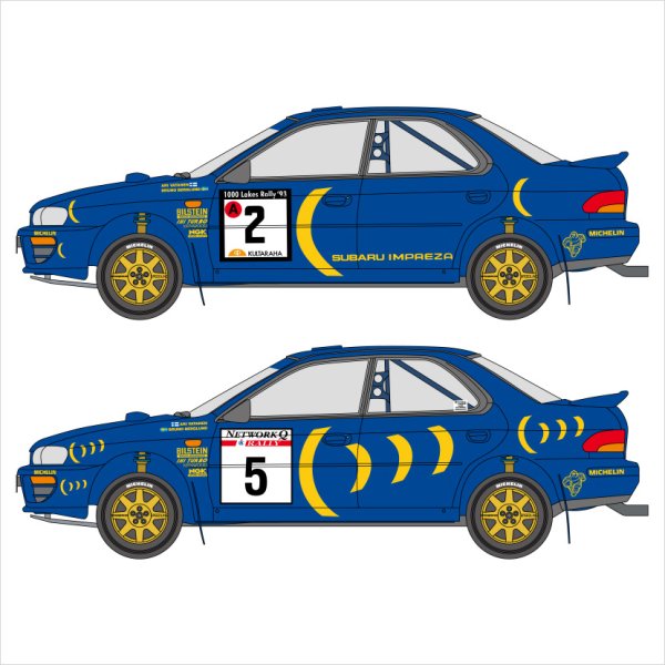 SHUNKO MODELS シュンコウ SHK-D541 1/24 ワークスチーム インプレッサ`93 1000湖/RAC デカールセット ハセガワ対応