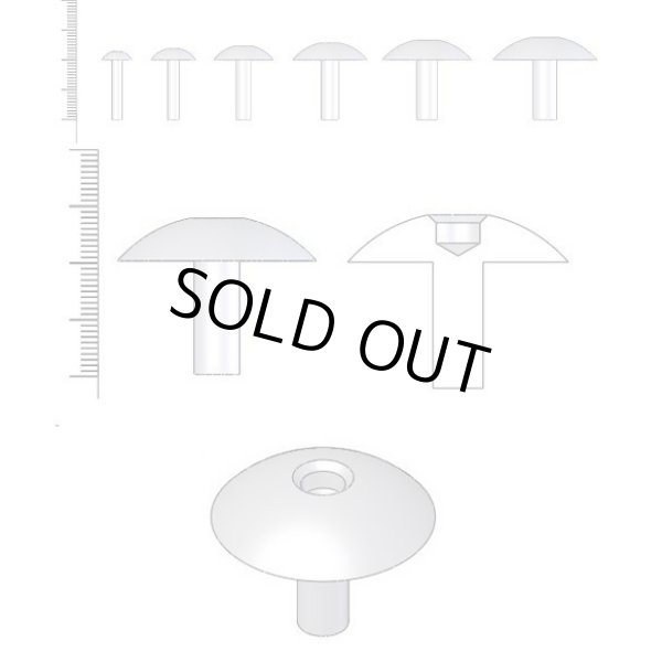 画像3: アドラーズネスト ブラインドリベットヘッド SS 30本入 （ディテールアップパーツ） (3)