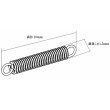 画像3: アドラーズネスト φ1.5 × 10mm 精密 スプリング 黒 4個入 （ディテールアップパーツ） (3)