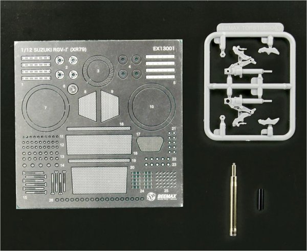 BEEMAX EX13001 1/12 スズキ RGV-Γ (XR79) 1993 WGP500 チャンピオン用ディテールアップパーツ