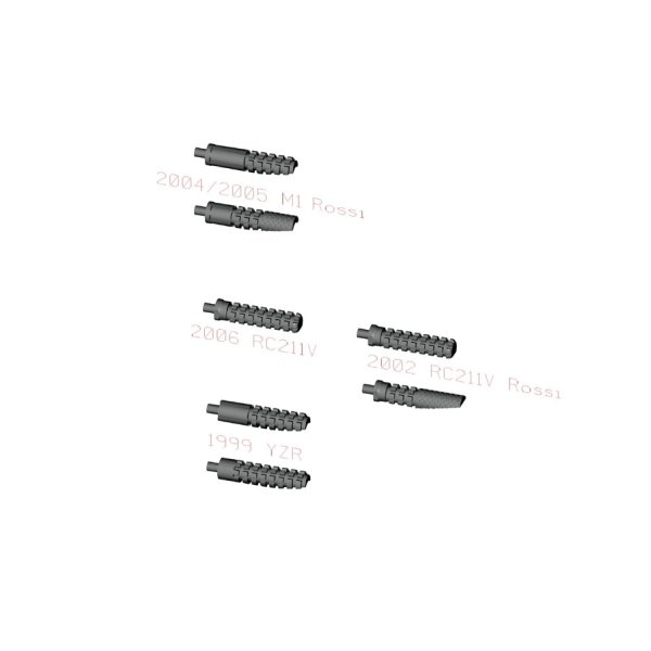 モデルファクトリーヒロ MFH P-1005 1/12 MOTO GP ステップパーツセット