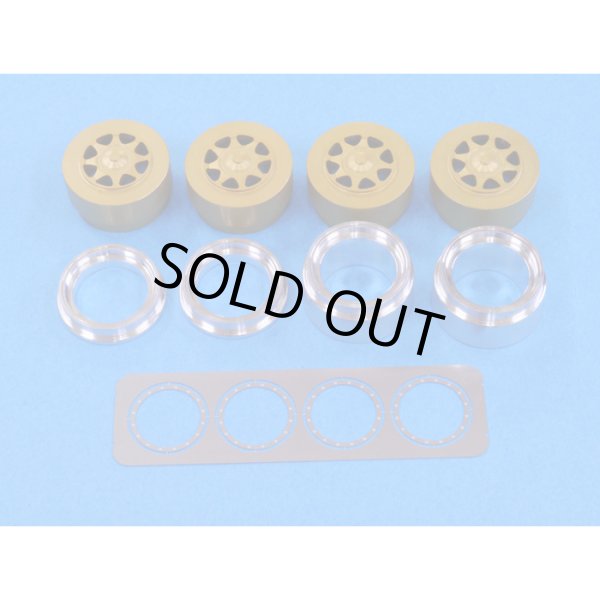 モデルファクトリーヒロ MFH P1105 1/20 97T 98T ゴールドアルマイト 挽き物ホイールセット