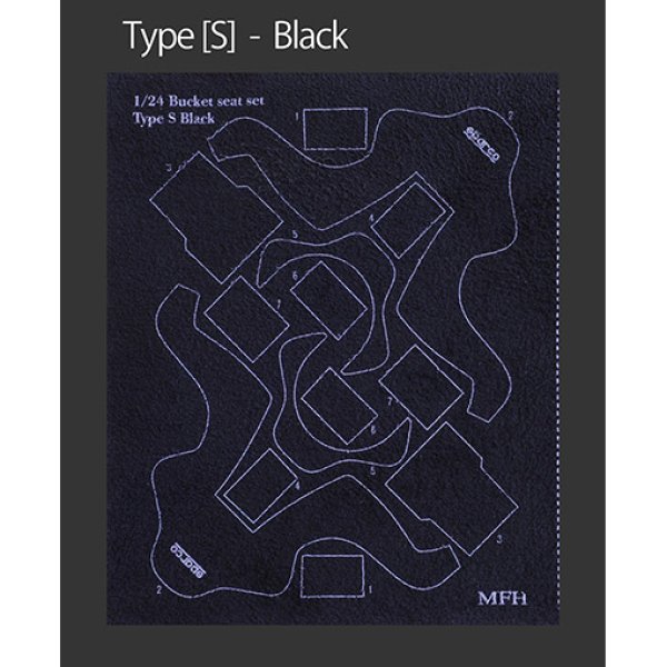 モデルファクトリーヒロ MFH P1122 1/24 バケットシート セット タイプS ブラック